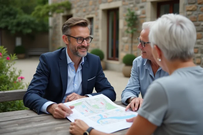 Signature d'un contrat de cession de parcelle dans un PRL en Vendée avec agent immobilier